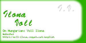 ilona voll business card